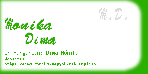 monika dima business card