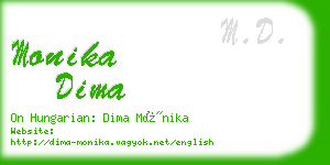 monika dima business card